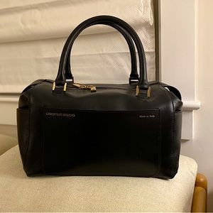 Christian Siriano Top Handle Satchel Bag. Medium sized. Black.